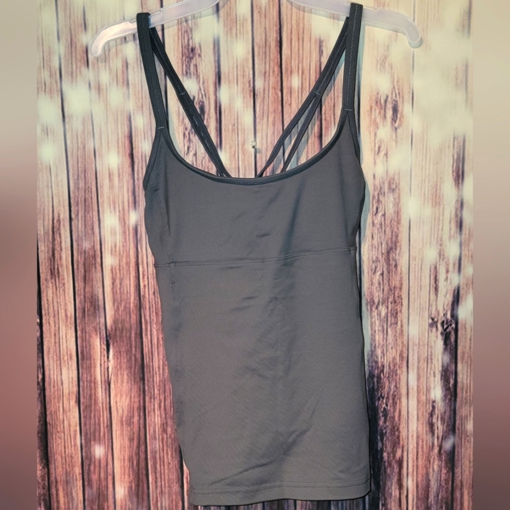 Alo - XS - Gray Strappy Tank - EUC